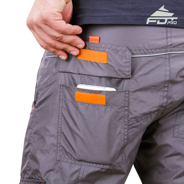 Convenient Design FDT Professional Pants with Durable Side Pockets for Dog Training
