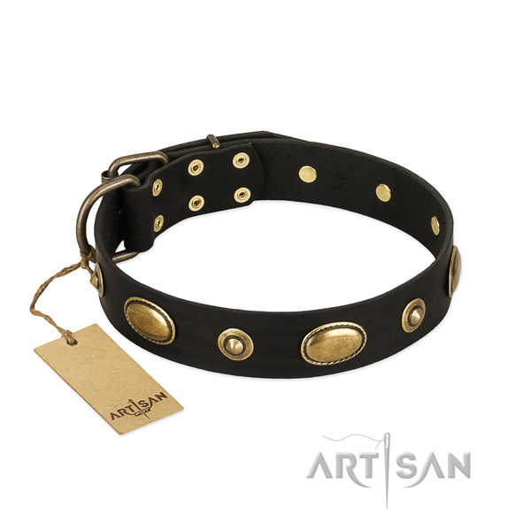 Best quality full grain genuine leather collar for your pet