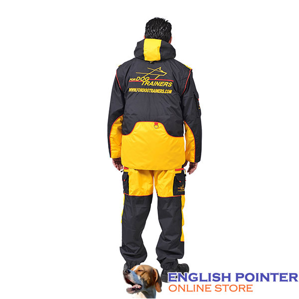 Membrane Fabric Comfortable Training Suit with Several Pockets