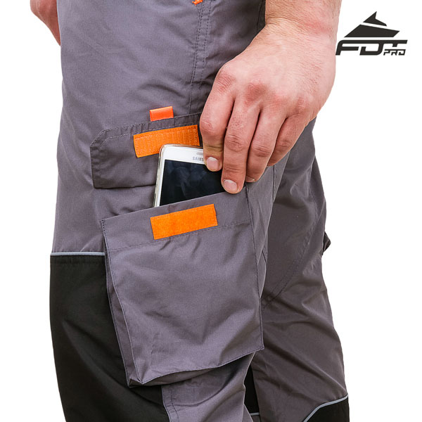 Pro Design Dog Tracking Pants with Strong Velcro Side Pocket