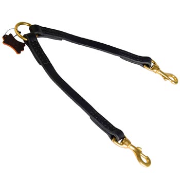 English Pointer Coupler Leather for 2 Dogs Comfy Walking