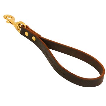 Dog Leather Brown Leash for Making English Pointer Obedient